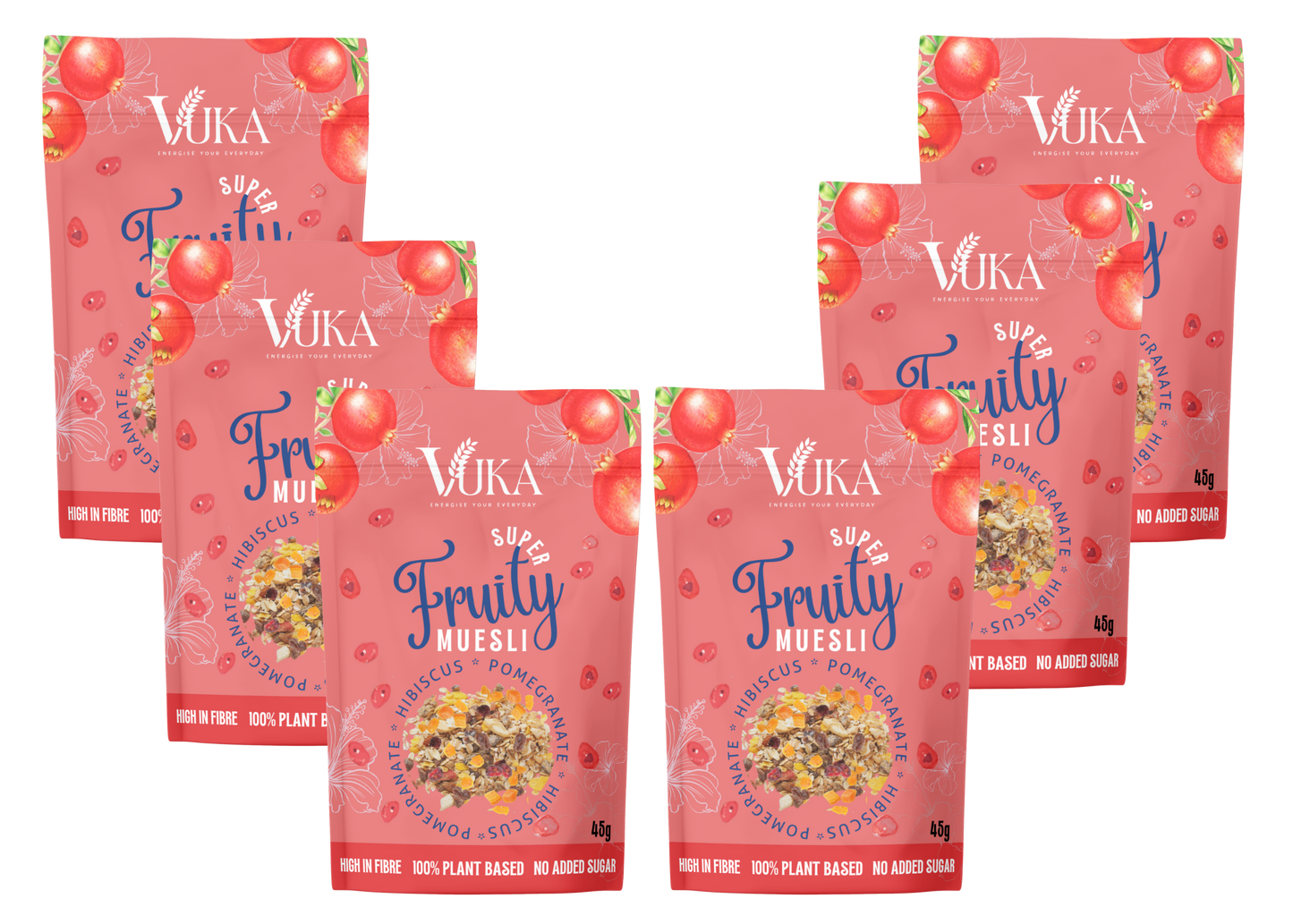 Goch & Co's VUKA Super Fruity Muesli 45g x 6 packs